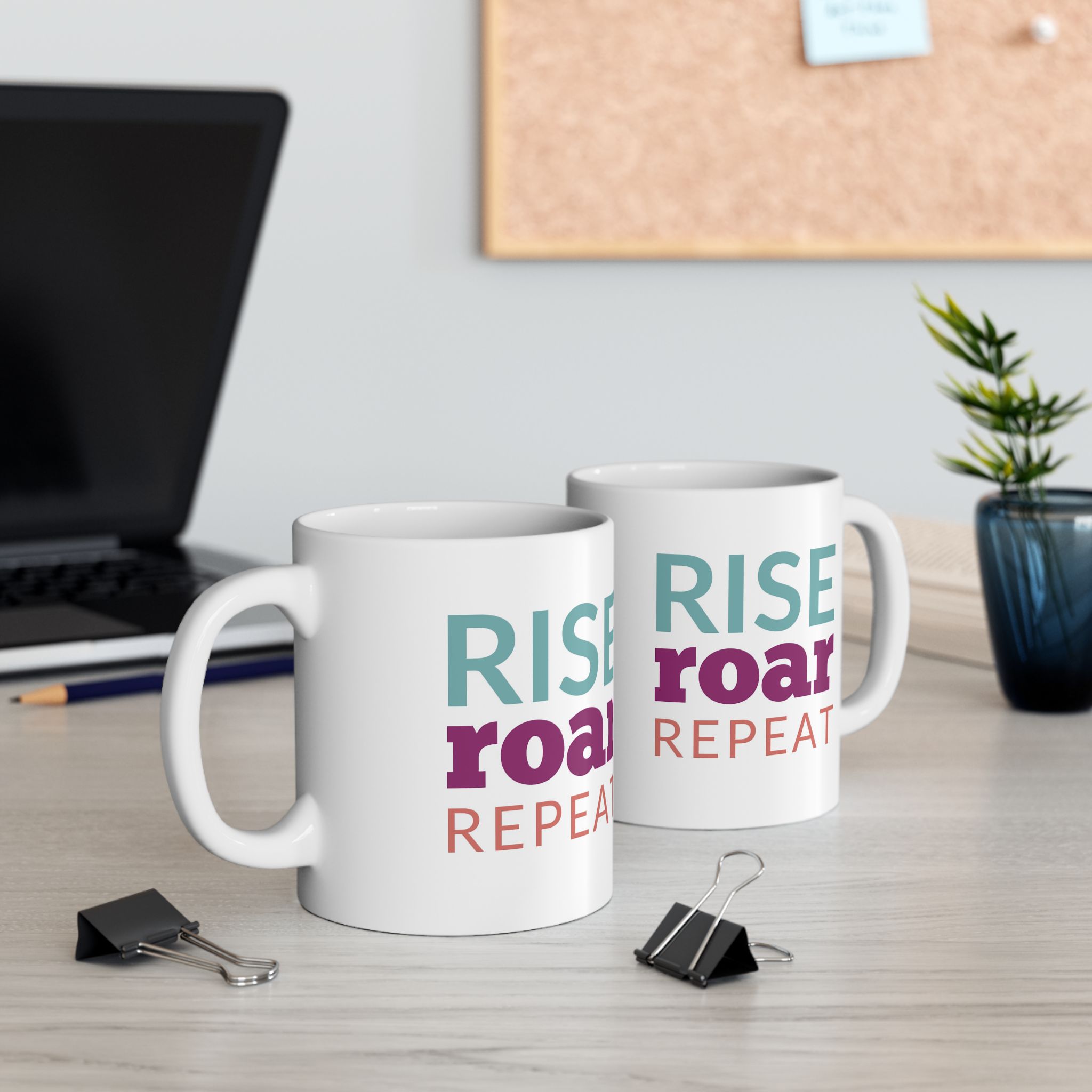 Rise Roar Repeat Inspirational Mug 4 Rise Roar Repeat Inspirational Mug - Image 4