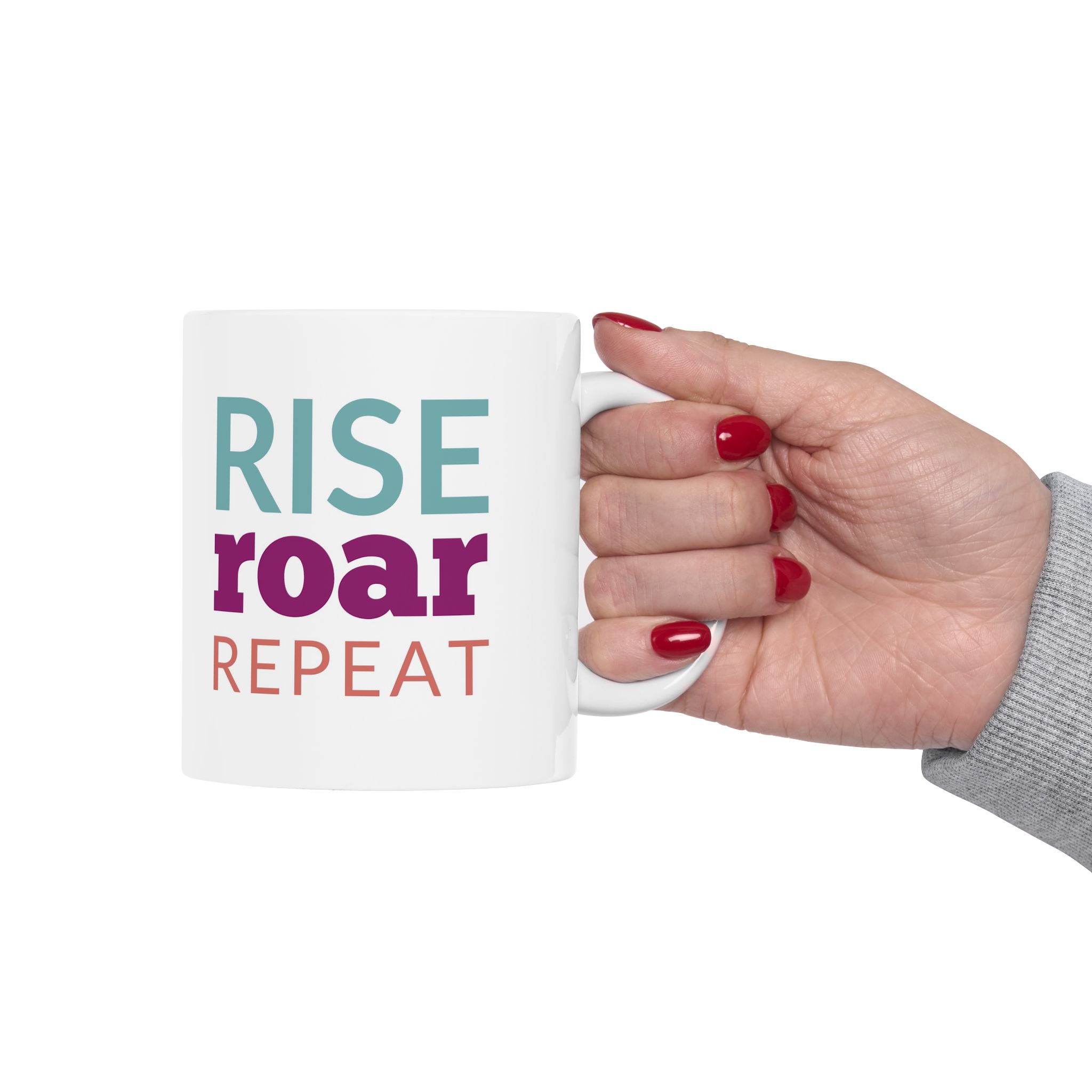 Rise Roar Repeat Inspirational Mug 5 Rise Roar Repeat Inspirational Mug - Image 5