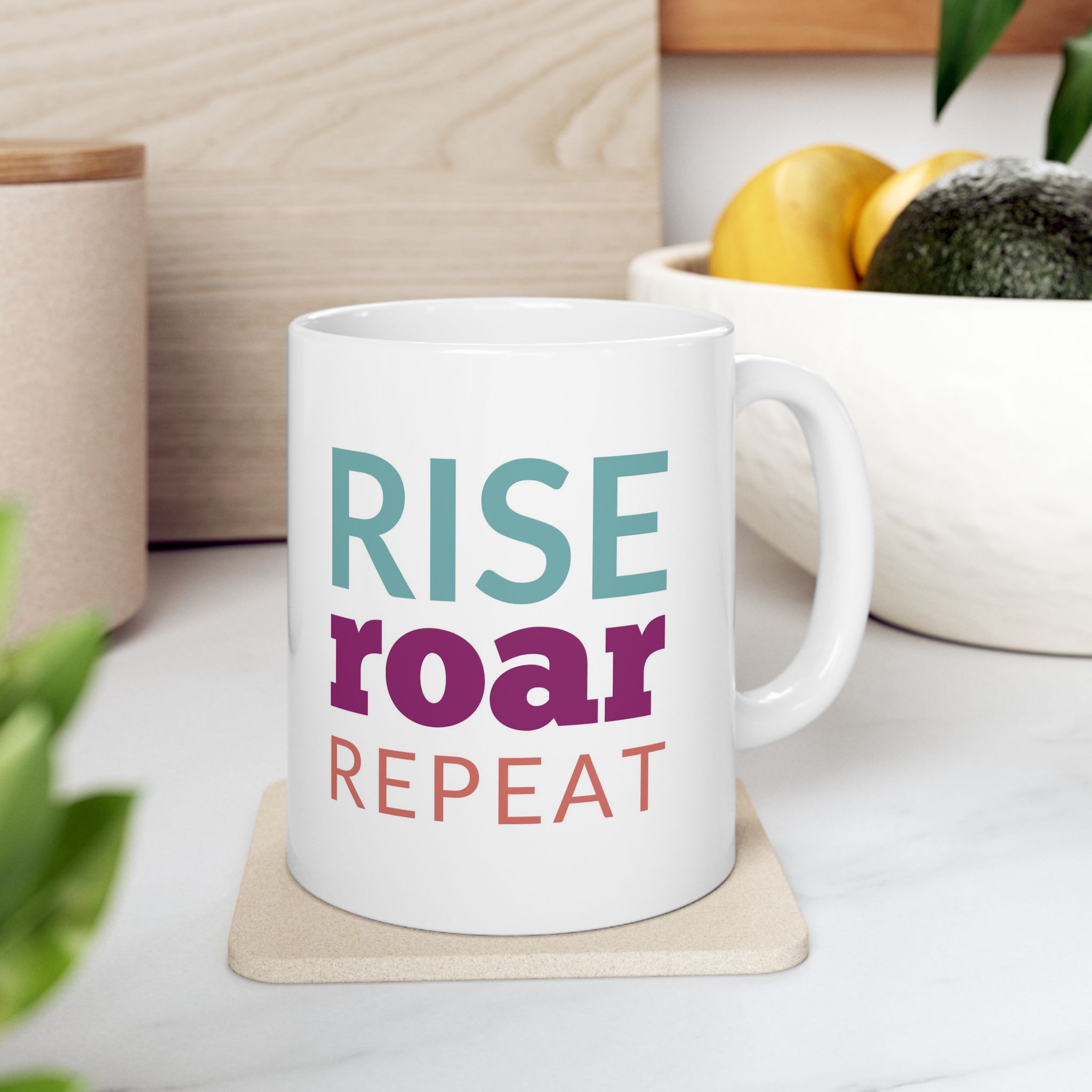 Rise Roar Repeat Inspirational Mug 1 Rise Roar Repeat Inspirational Mug