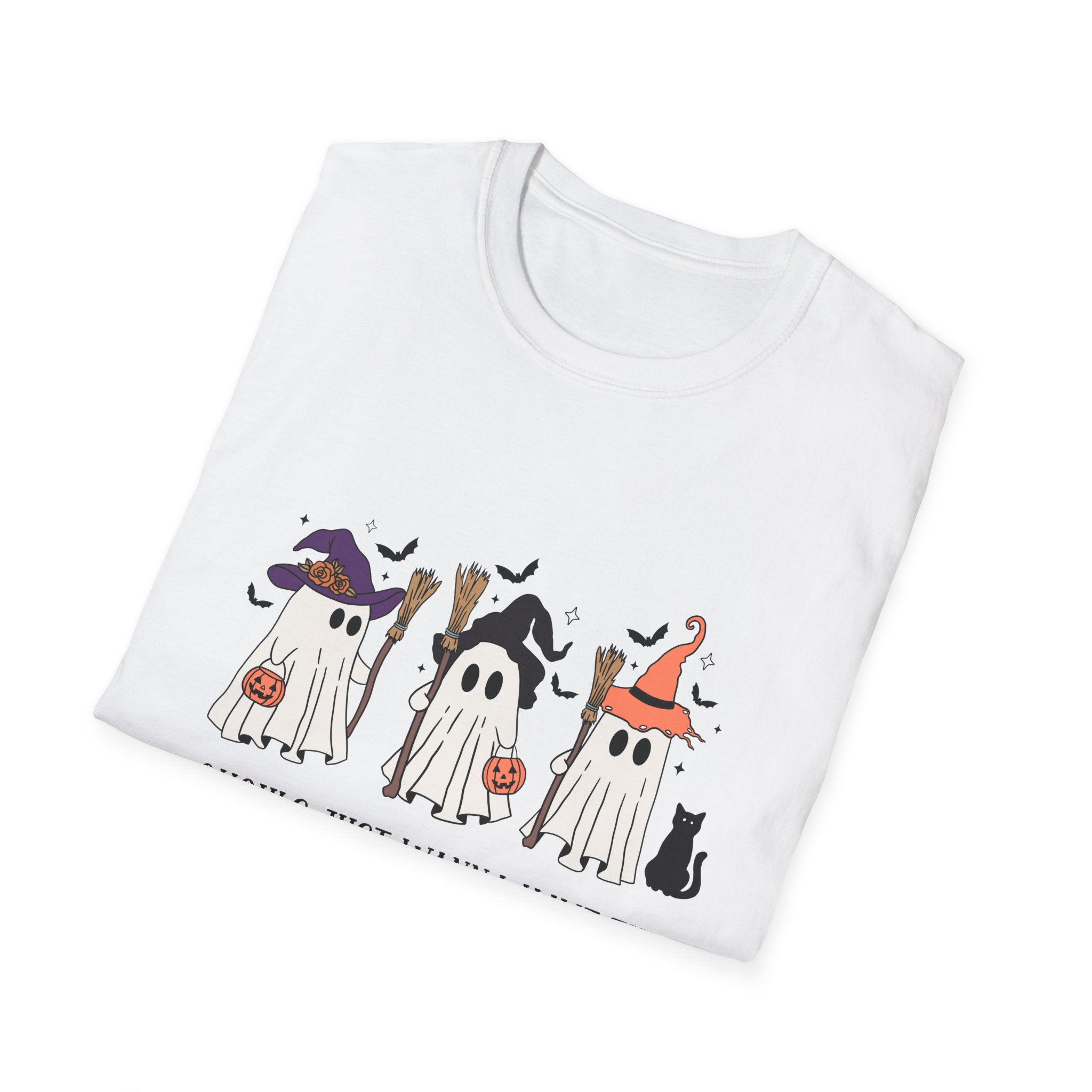 Ghouls Just Want to Have Fun Halloween Ghost Womens Graphic Tee Shirt 2 Ghouls Just Want to Have Fun Halloween Ghost Womens Graphic Tee Shirt - Image 2
