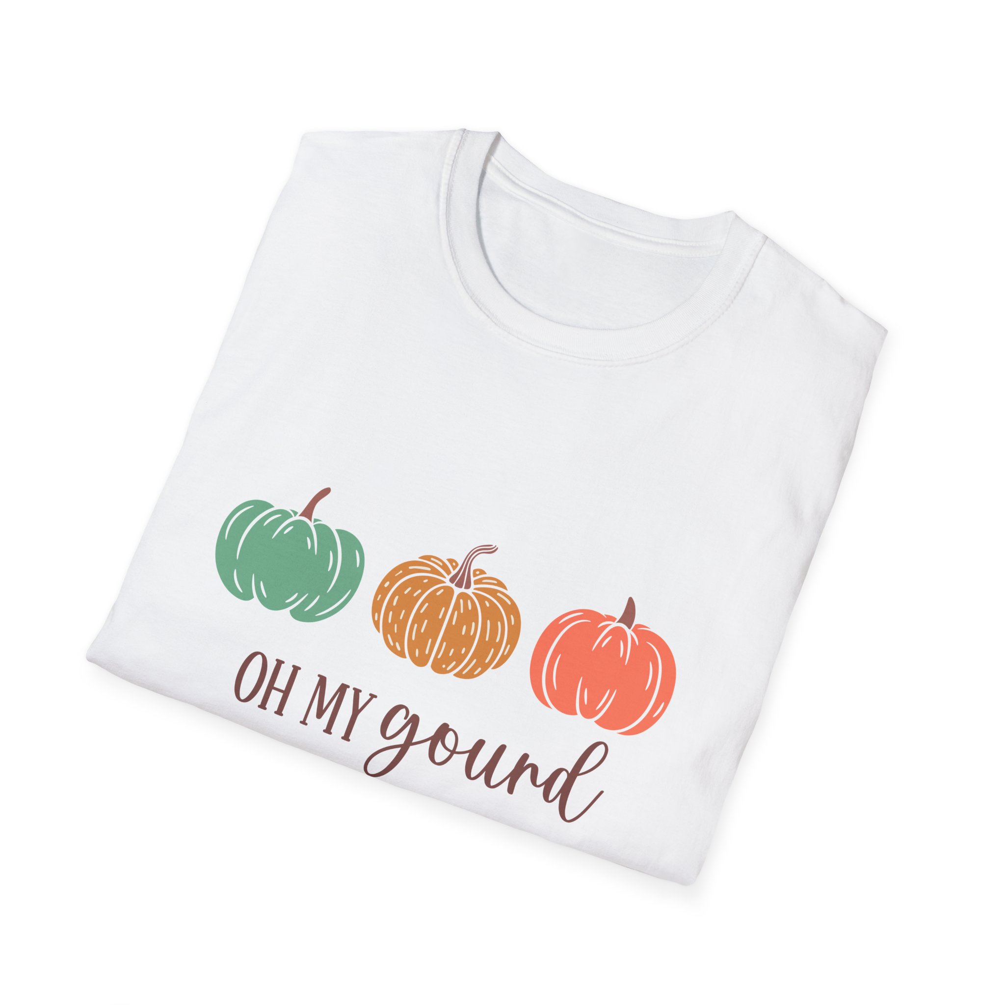Oh My Gourd Pumpkin Womens Graphic Tee Shirt 2 Oh My Gourd Pumpkin Womens Graphic Tee Shirt - Image 2