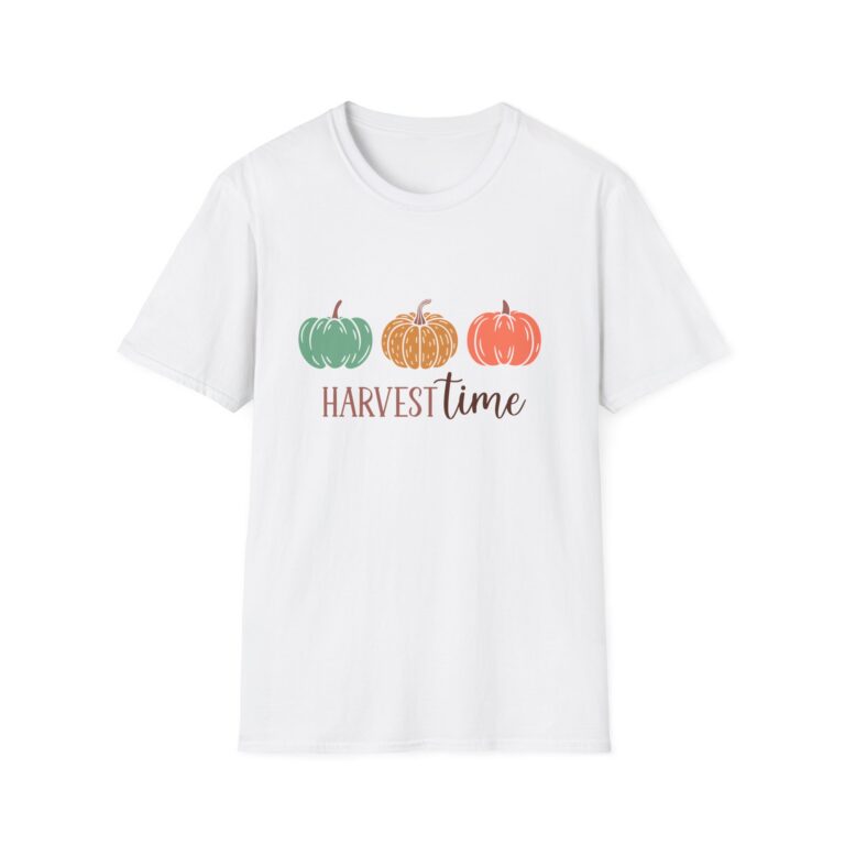 Harvest Time Pumpkin Womens Graphic Tee Shirt