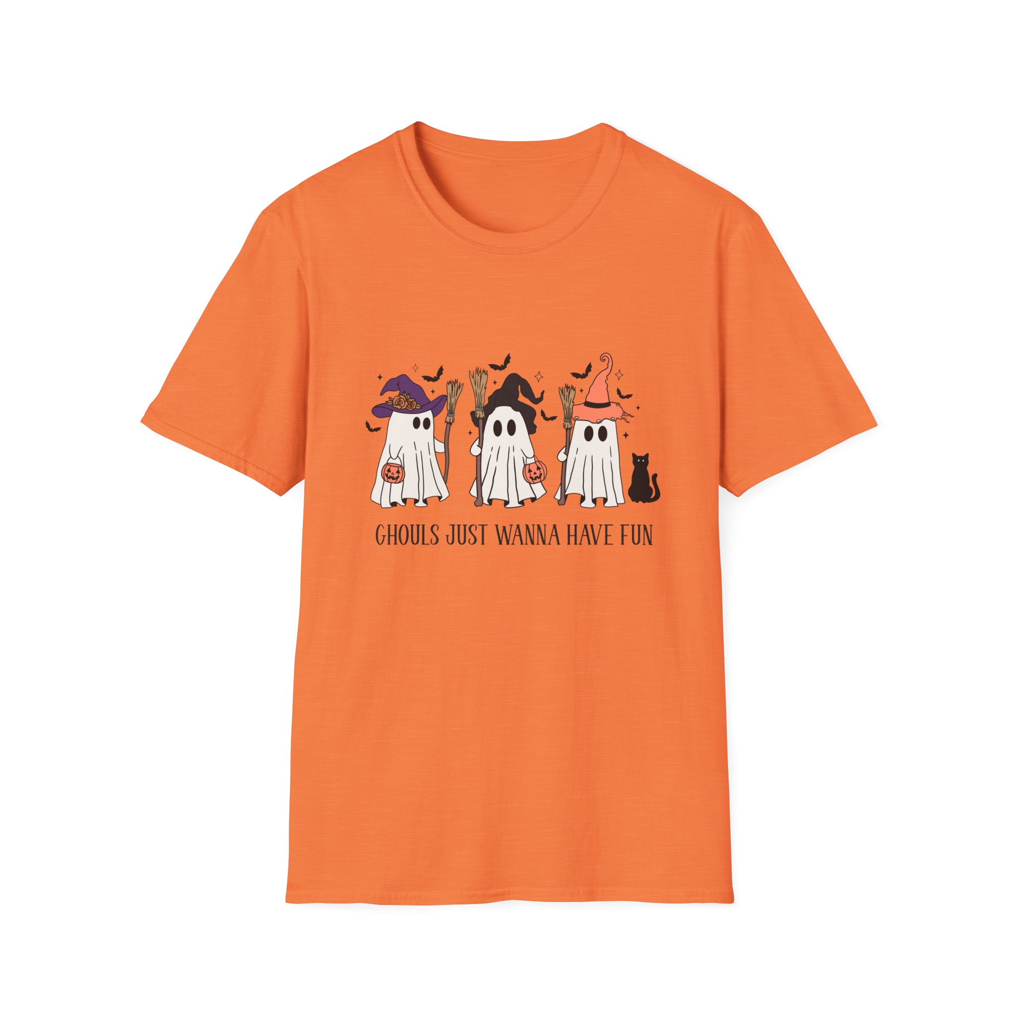 Ghouls Just Want to Have Fun Halloween Ghost Womens Graphic Tee Shirt 4 Ghouls Just Want to Have Fun Halloween Ghost Womens Graphic Tee Shirt - Image 4