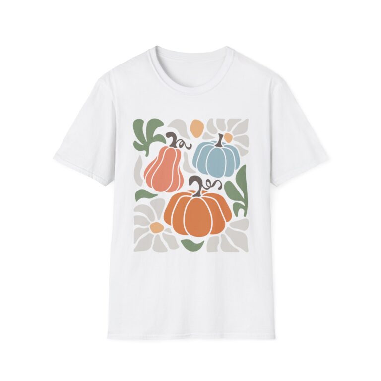 Boho Pumpkin T-Shirt, Unisex Fall Shirt, Autumn Fashion, Cozy Tee, Harvest Gift