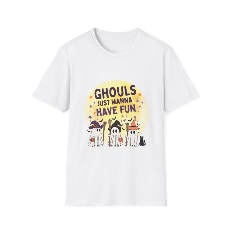 Halloween Ghost T-Shirt — “Ghouls Just Wanna Have Fun” Cute Spooky Tee